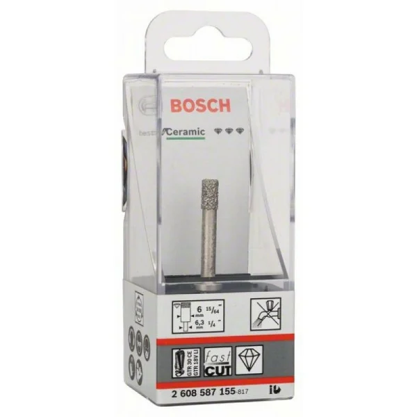 Алмазное сверло Best for Ceramic для сухого сверления 6x35 мм Bosch 2608587155 — изображение 2