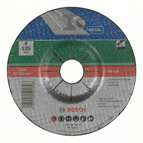 Обдирочный круг выпуклый по металлу A 24 P BF Bosch 2609256337