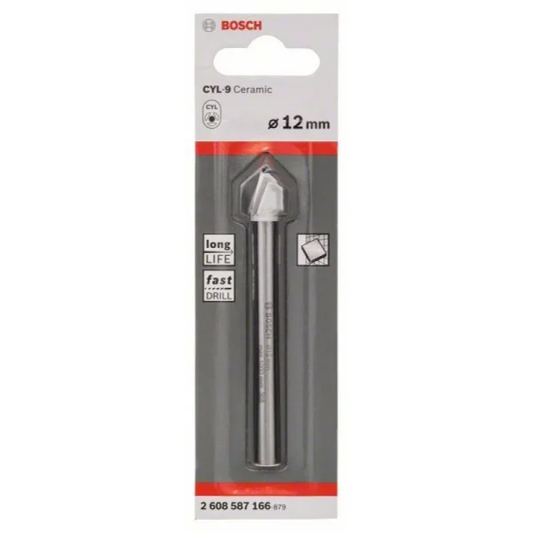 Сверло для керамических плиток CYL-9 Ceramic 12x90 мм Bosch 2608587166 — изображение 2