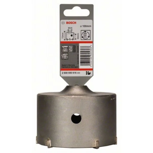 Полая сверлильная коронка SDS-plus-9 100 мм 100x50x72 мм, 6 Bosch 2608550616 — изображение 2