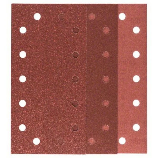 Набор из 10 шлифлистов для виброшлифмашин 115x230, 4x60; 4x120; 2x180 Bosch 2609256B25