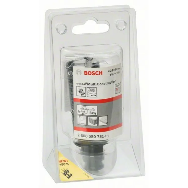 Коронка Speed for Multi Construction 29 мм, 1 1/8' Bosch 2608580731 — изображение 2