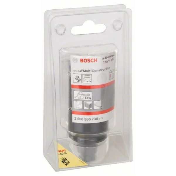 Коронка Speed for Multi Construction 40 мм, 1 9/16' Bosch 2608580736 — изображение 2