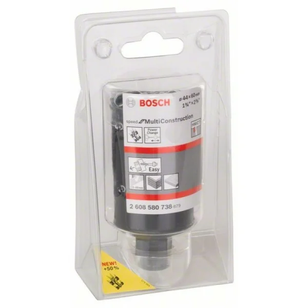 Коронка Speed for Multi Construction 44 мм, 1 3/4' Bosch 2608580738 — изображение 2
