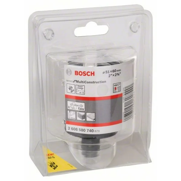 Коронка Speed for Multi Construction 51 мм, 2' Bosch 2608580740 — изображение 2
