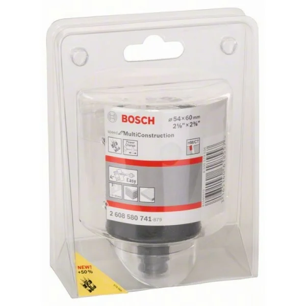 Коронка Speed for Multi Construction 54 мм, 2 1/8' Bosch 2608580741 — изображение 2