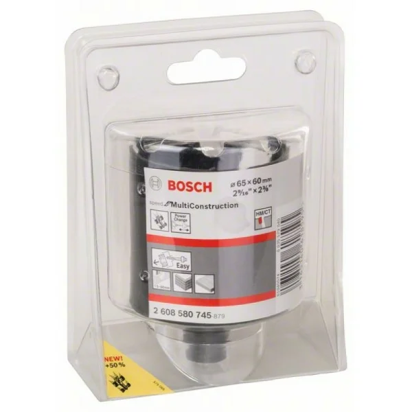 Коронка Speed for Multi Construction 65 мм, 2 9/16' Bosch 2608580745 — изображение 2