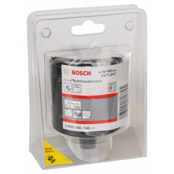 Коронка Speed for Multi Construction 70 мм, 2 3/4' Bosch 2608580748 — изображение 2