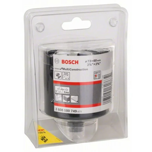 Коронка Speed for Multi Construction 73 мм, 2 7/8' Bosch 2608580749 — изображение 2