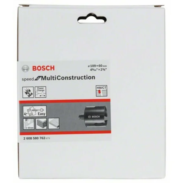 Коронка Speed for Multi Construction 109 мм, 4 9/32' Bosch 2608580762 — изображение 2