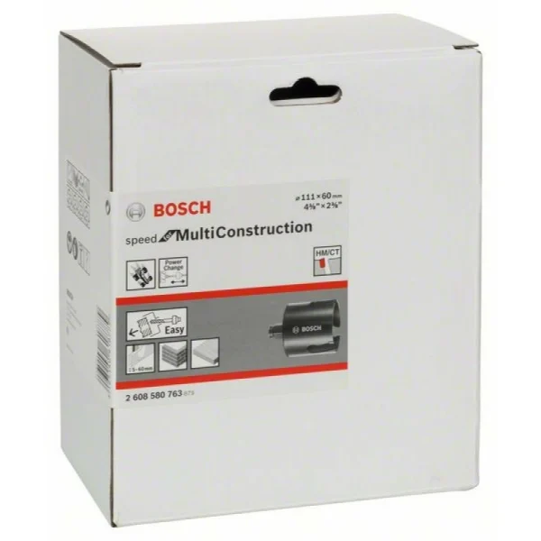 Коронка Speed for Multi Construction 111 мм, 4 3/8' Bosch 2608580763 — изображение 2