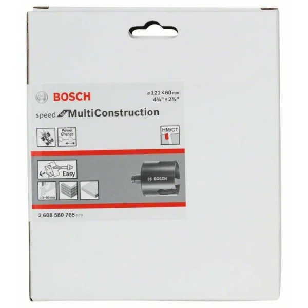 Коронка Speed for Multi Construction 121 мм, 4 3/4' Bosch 2608580765 — изображение 2
