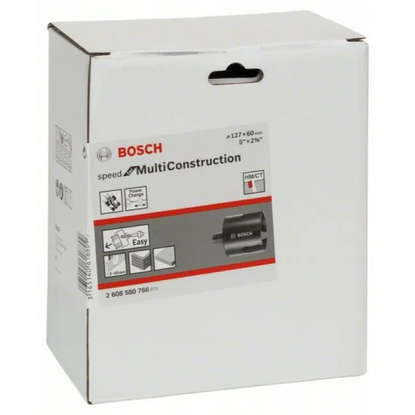 Коронка Speed for Multi Construction 127 мм, 5' Bosch 2608580766 — изображение 2