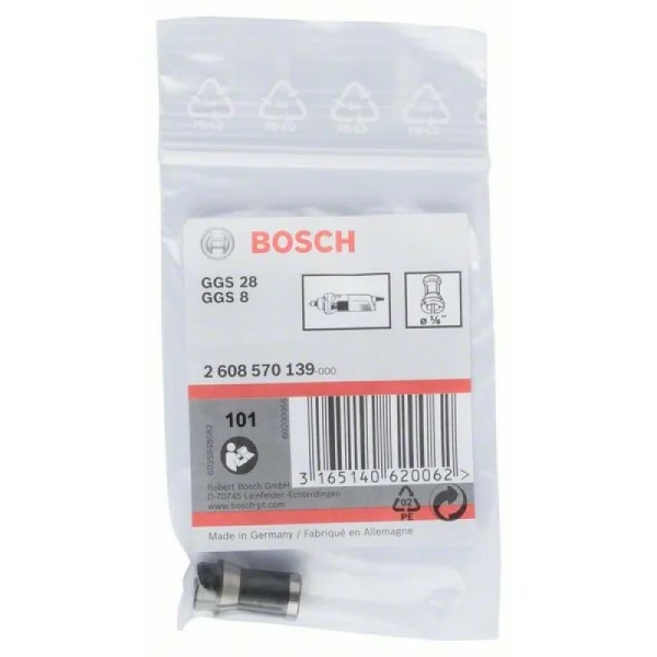 Цанговый патрон без зажимной гайки 1/8' Bosch 2608570139 — изображение 2