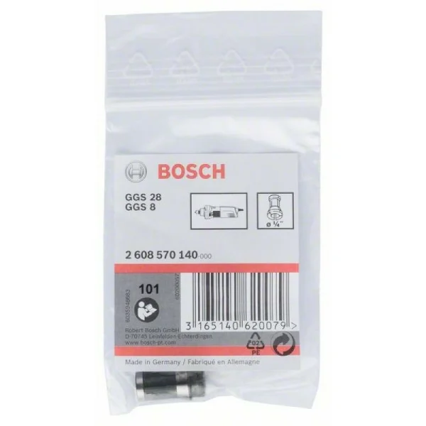 Цанговый патрон без зажимной гайки 1/4' Bosch 2608570140 — изображение 2
