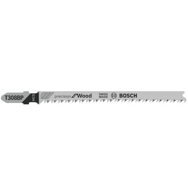 Лобзиковые пилки (3 шт) T 308 BP Precision for Wood, HCS Bosch 2608667399
