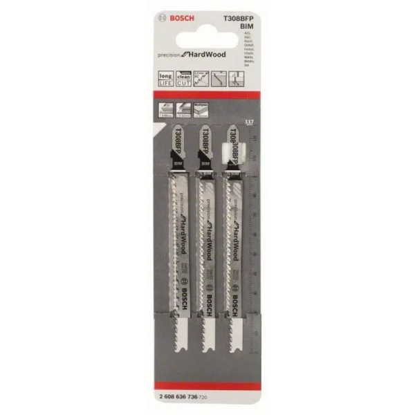 Пильное полотно T 308 BFP Precision for Wood Bosch 2608636736 — изображение 2