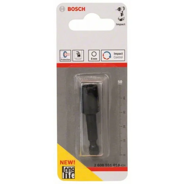 Торцовый ключ Impact Control 50 мм, 8 мм, 13 мм, M 5 Bosch 2608551019 — изображение 2