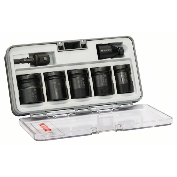Набор из 7 торцовых ключей SW13; SW17; SW19; SW21; SW24; 40 мм; 2 переходника Bosch 2608551029