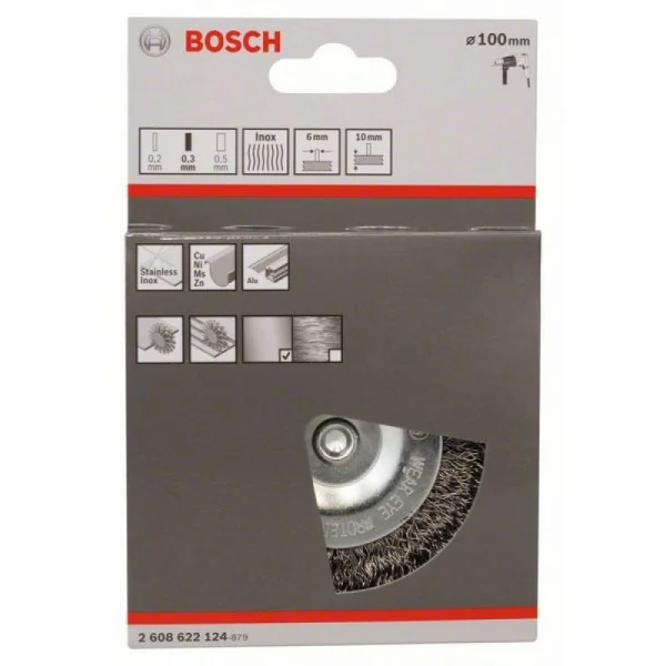 Кольцевая щетка 100 мм, 0,3 мм, 10 мм Bosch 2608622124 — изображение 2