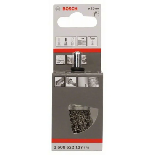 Кистевидная щетка 25 мм, 0,3 мм Bosch 2608622127 — изображение 2