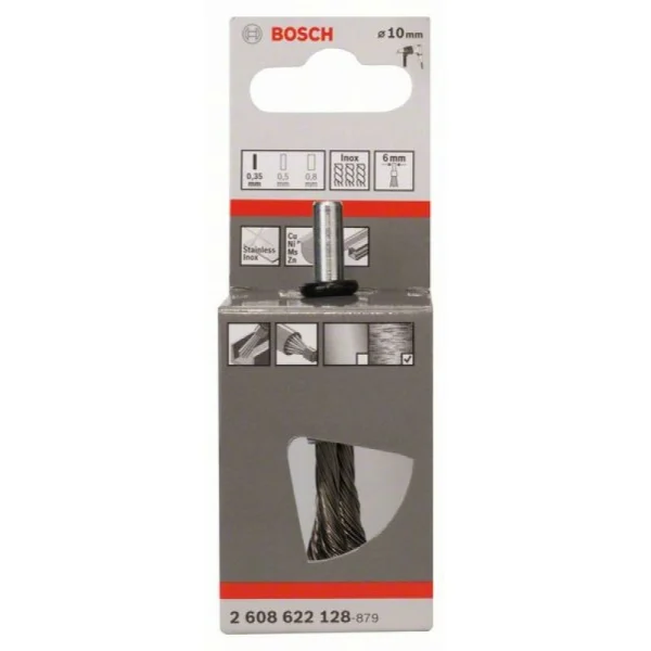 Кистевидная щетка 10 мм, 0,35 мм Bosch 2608622128 — изображение 2