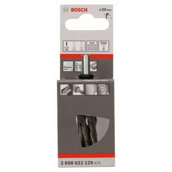 Кистевидная щетка 19 мм, 0,35 мм Bosch 2608622129 — изображение 2