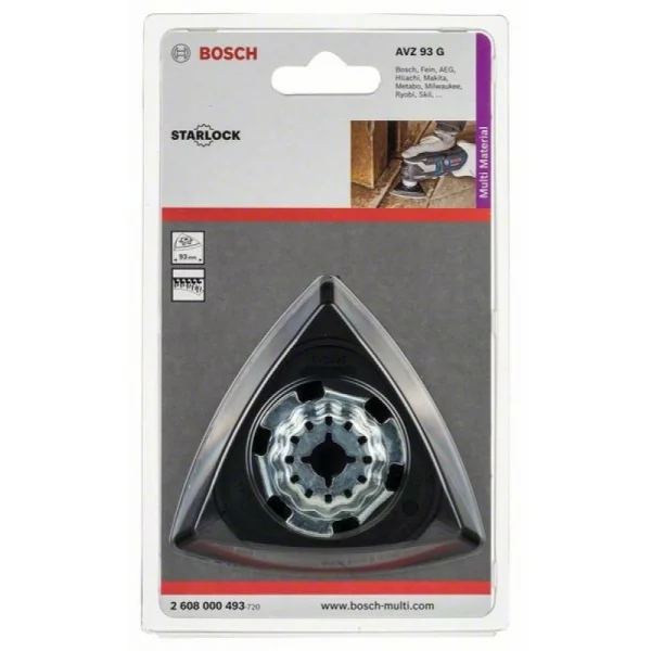Шлифподошва Starlock AVZ93G 93 мм Bosch 2608000493 — изображение 2