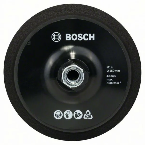 Опорная тарелка M 14, 150 мм, на липучке Bosch 2608612027