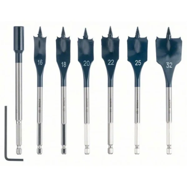 Набор из 7 перовых сверл Self Cut Speed 16; 18; 20; 22; 25; 32 мм Bosch 2608587009