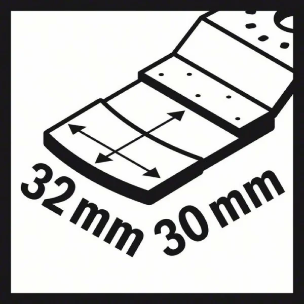 Погружное пильное полотно Carbide-RIFF AIZ 32 RT5 32x30 мм Bosch 2608661868 — изображение 5