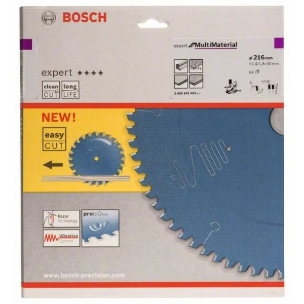 Пильный диск Expert for Multi Material 216x30x2,4 мм, 64 Bosch 2608642493 — изображение 2