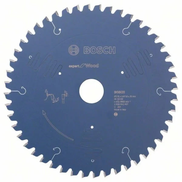 Пильный диск Expert for Wood 216x30x2,4 мм, 48 Bosch 2608642497