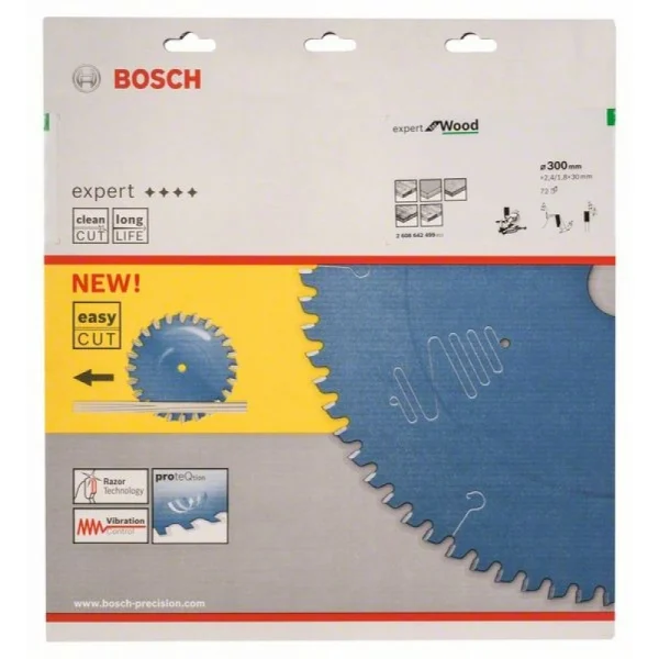 Пильный диск Expert for Wood 300x30x2,4 мм, 72 Bosch 2608642499 — изображение 2