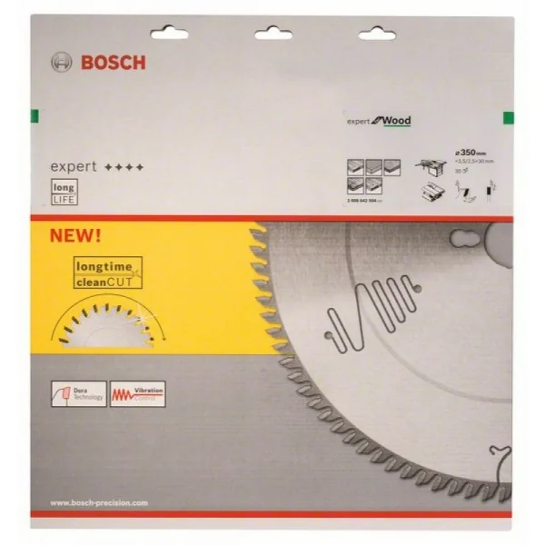 Пильный диск Expert for Wood 350x30x3,5 мм, 30 Bosch 2608642504 — изображение 2