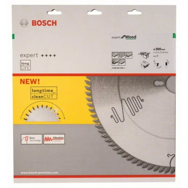 Пильный диск Expert for Wood 300x30x3,2 мм, 48 Bosch 2608642508 — изображение 2