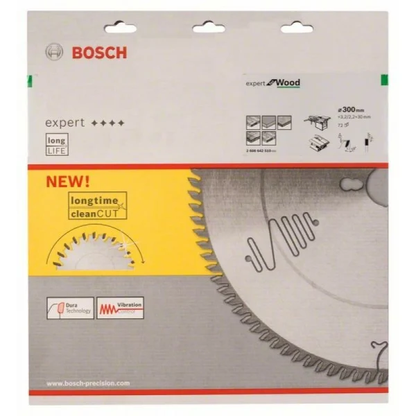 Пильный диск Expert for Wood 300x30x3,2 мм, 72 Bosch 2608642510 — изображение 2