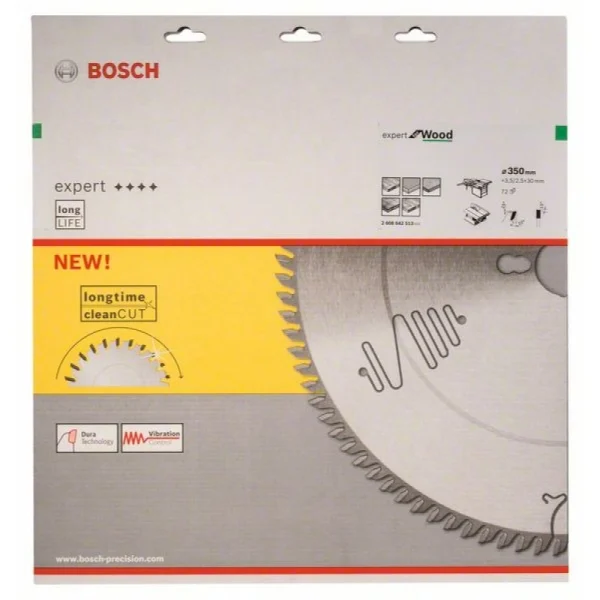 Пильный диск Expert for Wood 350x30x3,5 мм, 72 Bosch 2608642513 — изображение 2