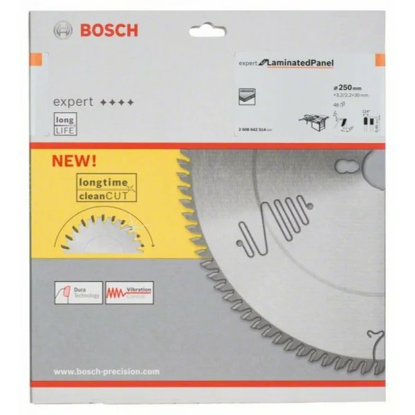 Пильный диск Expert for Laminated Panel 250x30x3,2 мм, 48 Bosch 2608642514 — изображение 2