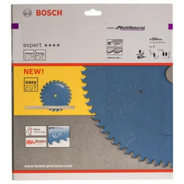 Пильный диск Expert for Multi Material 254x30x2,4 мм, 80 Bosch 2608642528 — изображение 2