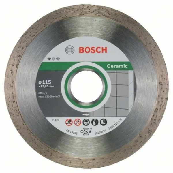 Алмазный диск Standard for Ceramic 115x22,23x1,6x7 мм Bosch 2608603231