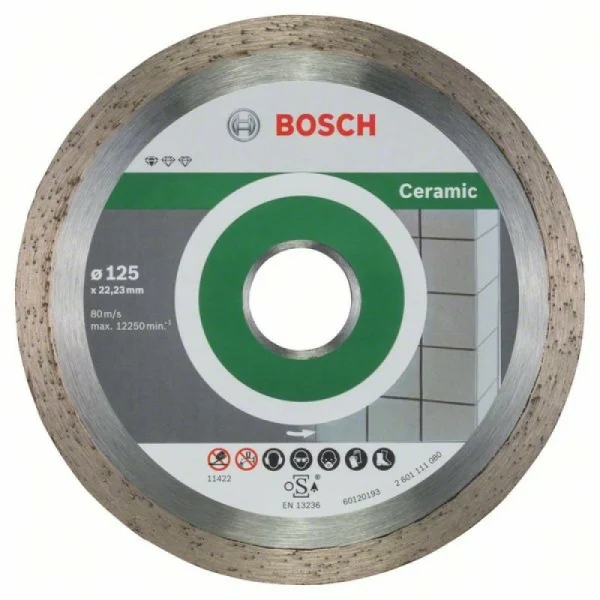 Алмазный диск Standard for Ceramic 125x22,23x1,6x7 мм Bosch 2608603232