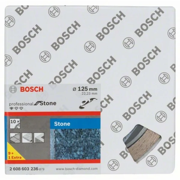 Алмазный диск Standard for Stone 125x22,23x1,6x10 мм Bosch 2608603236 — изображение 2