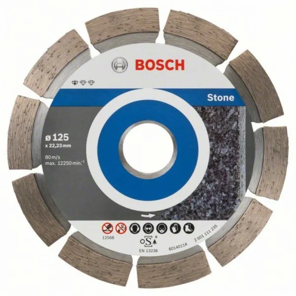 Алмазный диск Standard for Stone 125x22,23x1,6x10 мм Bosch 2608603236