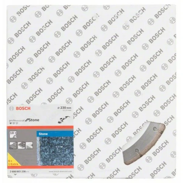 Алмазный диск Standard for Stone 230x22,23x2,3x10 мм Bosch 2608603238 — изображение 2