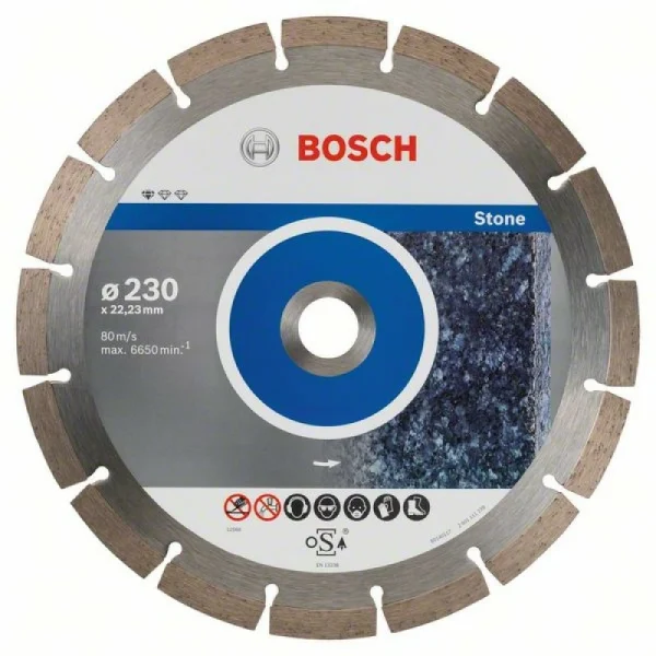 Алмазный диск Standard for Stone 230x22,23x2,3x10 мм Bosch 2608603238