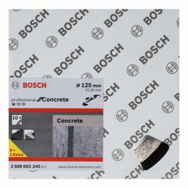 Алмазный диск Standard for Concrete 125x22,23x1,6x10 мм Bosch 2608603240 — изображение 2