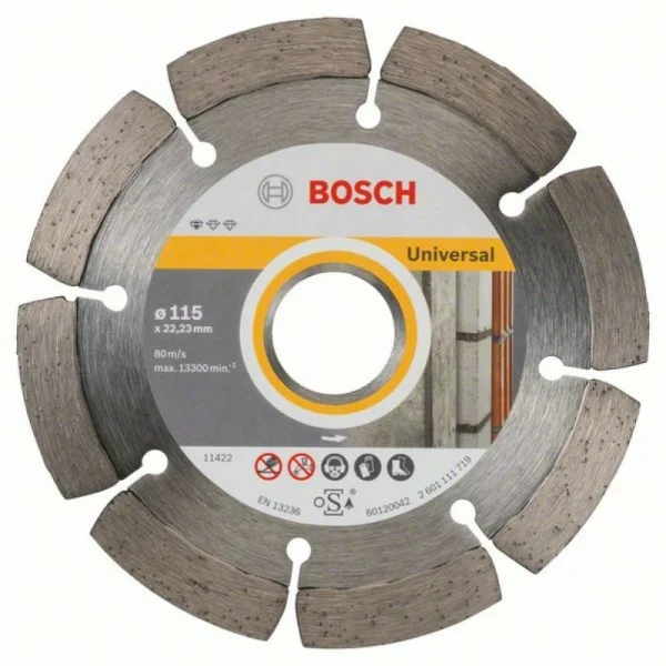 Алмазный диск Standard for Universal 115x22,23x1,6x10 мм Bosch 2608603244