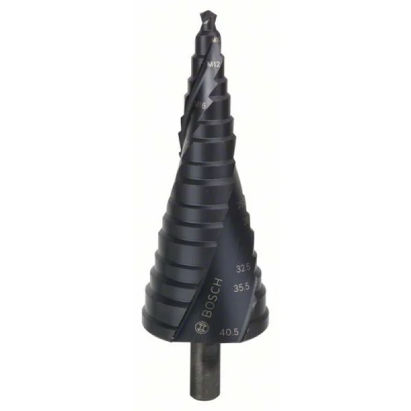 Ступенчатое сверло HSS-AlTiN M10-M40, 10,0 мм, 125,5 мм Bosch 2608588071