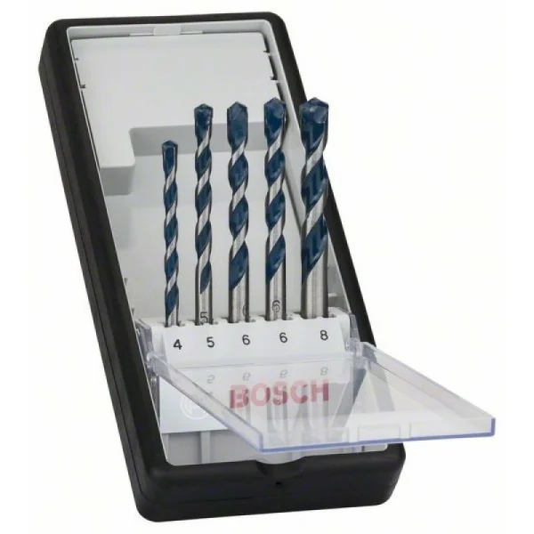 Набор Robust Line из 5 сверл по бетону CYL-5 4; 5; 6; 6; 8 мм Bosch 2608588165